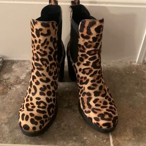 Cheeta print booties